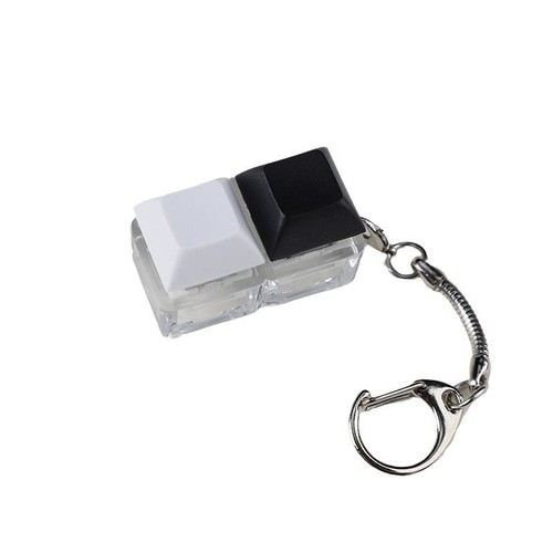 4-Keys Mechanical Keyboard Key Toy Keychain Party Stress Relief DIY Fidget - Afbeelding 13 van 34