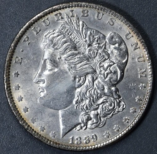 1889 $1 MORGAN SILVER DOLLAR KM# 110 Grade: AU++ A6895