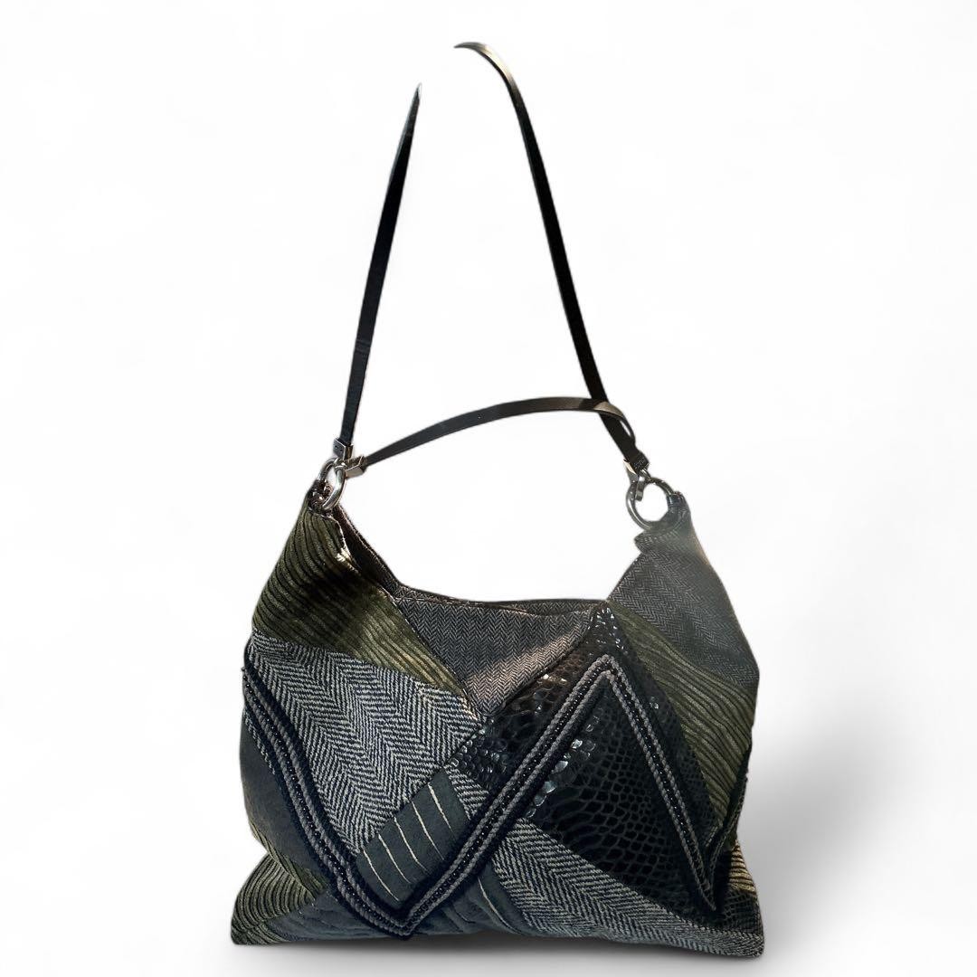 Jamin Puech Gray Patchwork Shoulder Hobo Bag 3D D… - image 15