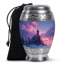 Cremation Lighthouse Urns 6Inch for Human Ashes Burial Funeral Urn for