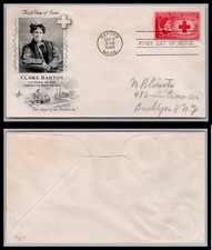 US FDC # 967 3c Clara Barton  ArtCraft   1948, 0a1658