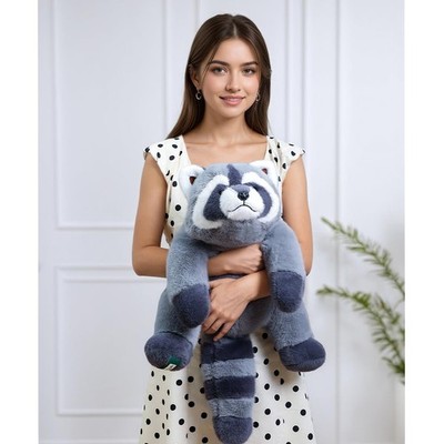 Raccoon Plush, Raccoon Stuffed Animals, Cute Plush Toys Realistic 25.5in