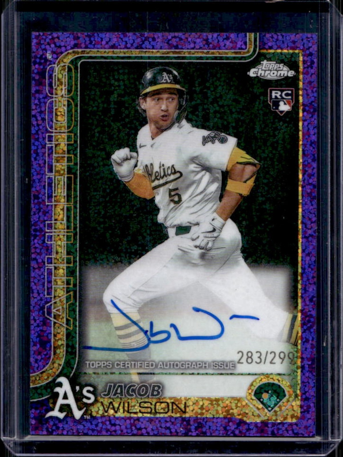 Jacob Wilson 2025 Topps Chrome #RA-JWI Rookie Autographs - Purple