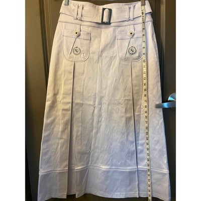 Pleated Turkey Brand Maxi Skirt Preppy Nautical Vibes