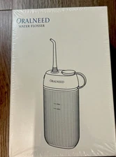 Oralneed Portable Mini Water Flosser Picker with 3 wands New sealed 