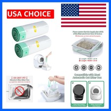 40 Count Cat Litter Box Liners for Automatic Cat Litter Box and Litter Box Ro...