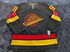 New Fanatics Vancouver Canucks Miller Premium Skate Alt Hockey Jersey, Size 52