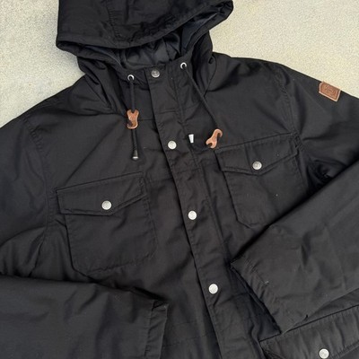 Element Wolfeboro Collection Mens Black Hooded Field Jacket Large RN99064
