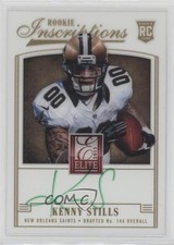 2013 Panini Elite Rookie Inscriptions Green Ink Kenny Stills #39 Auto 06bg