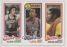 1980-81 Topps Alvan Adams World B Free Adrian Dantley #240-14-189 HOF 00e8