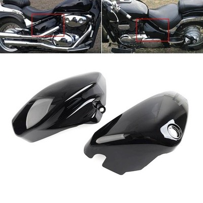Batterieabdeckung schwarz glänzend für Suzuki Boulevard Voluisa C50 VL400 01-17