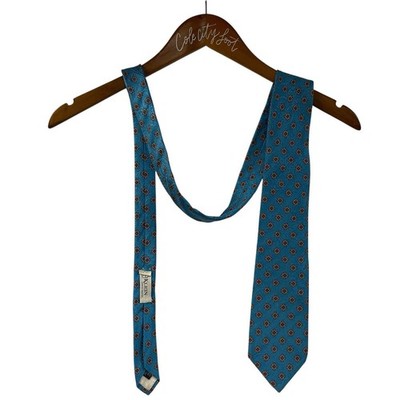 Givenchy Monsieur Blue Print Tie 100% Silk From Italy Beautiful Designer VTG