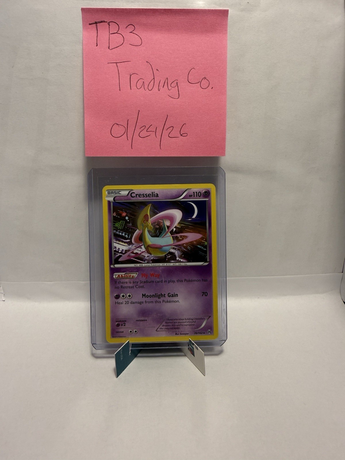 Pokémon Cresselia 70/162 XY BREAKthrough Rare NM