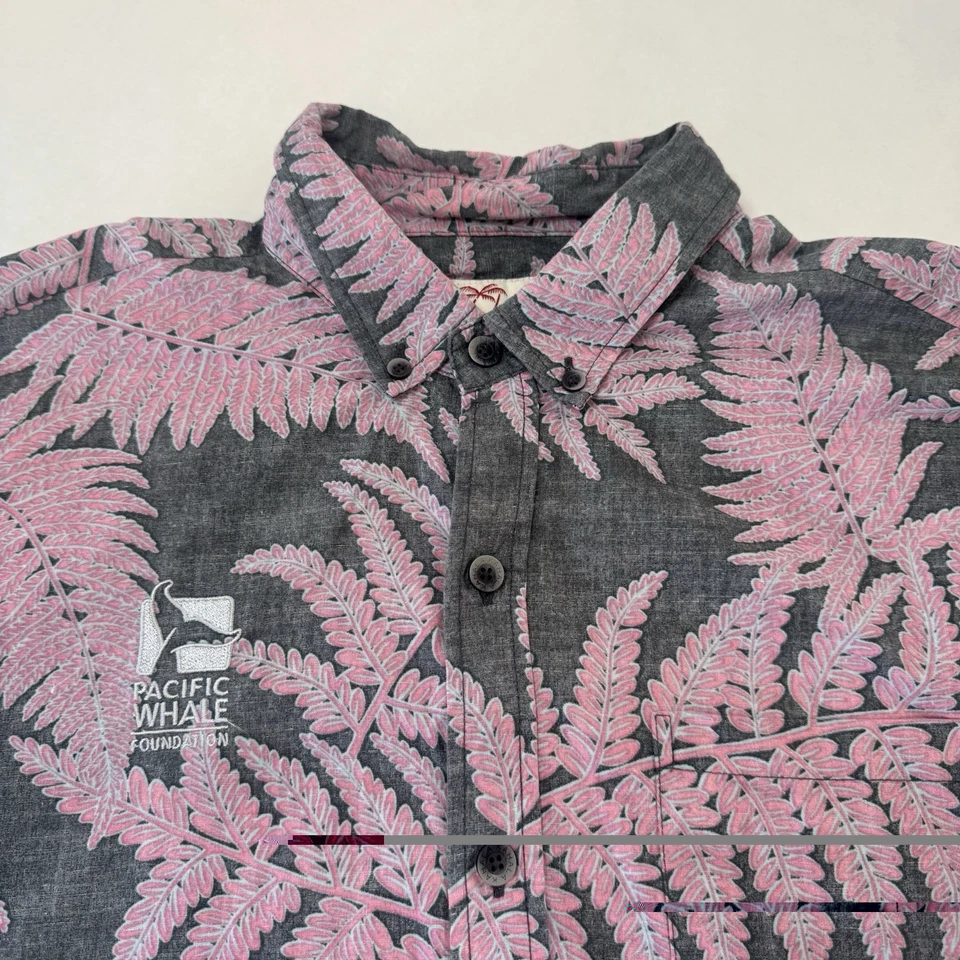 Camisa Hawaiana Kahala Aloha Para Hombre Talla Grande Base Ballena del Pacífico Usada Foto 4 de 4