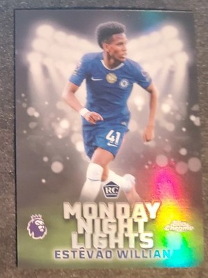 Estevao Willian 2026 2025-26 Topps Chrome EPL Monday Night Lights Rookie RC