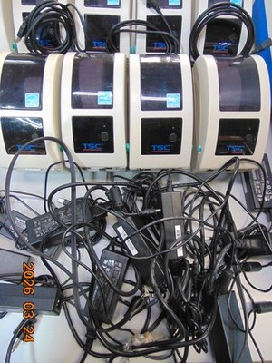 (1) TSC TDP-225 Direct Thermal Barcode Label Printer WITH AC ADAPTER / DATA WIRE