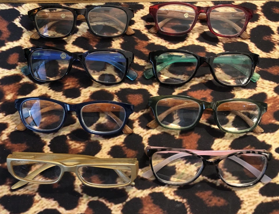 Paquete Lote de 8 Gafas Joy Mangano Lectores +3.50 Variedad Colores Foto 2 de 4
