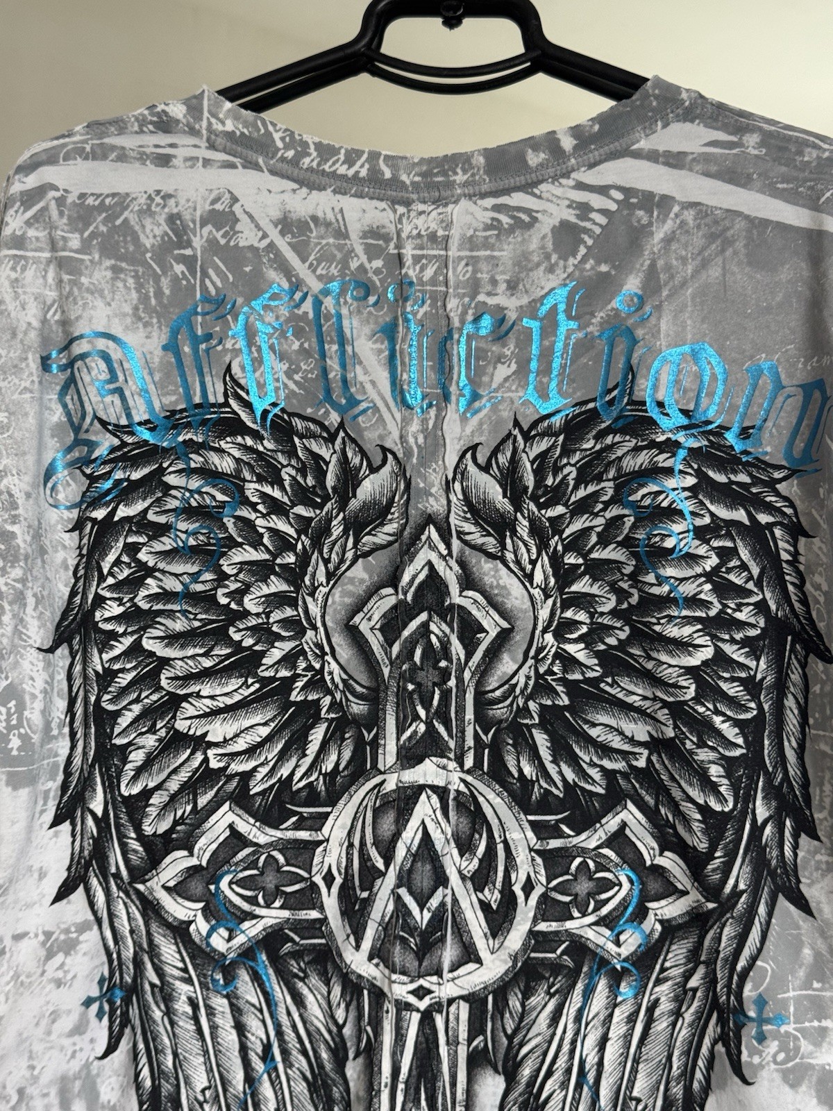Vintage Affliction Men’s Long sleeve Y2K Rare Size 3XL image 10