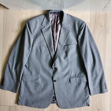 Brooks Brothers 346 Blazer Mens 45R Gray Wool Stretch Classic Vintage Jacket