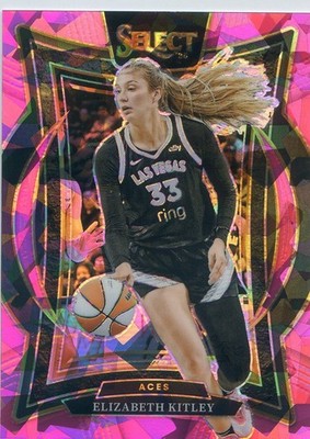 2025 Panini Select WNBA ELIZABETH KITLEY #63 Concourse PINK ICE PRIZM ACES