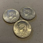 1964, 1967, 1972 Kennedy Half Dollar 50C Silver 0.9 Business Strike KM#202 Lot