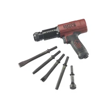Matco MT2912K Short Barrel Pneumatic Air Hammer Kit – Burgundy, w/ 5 Chisels