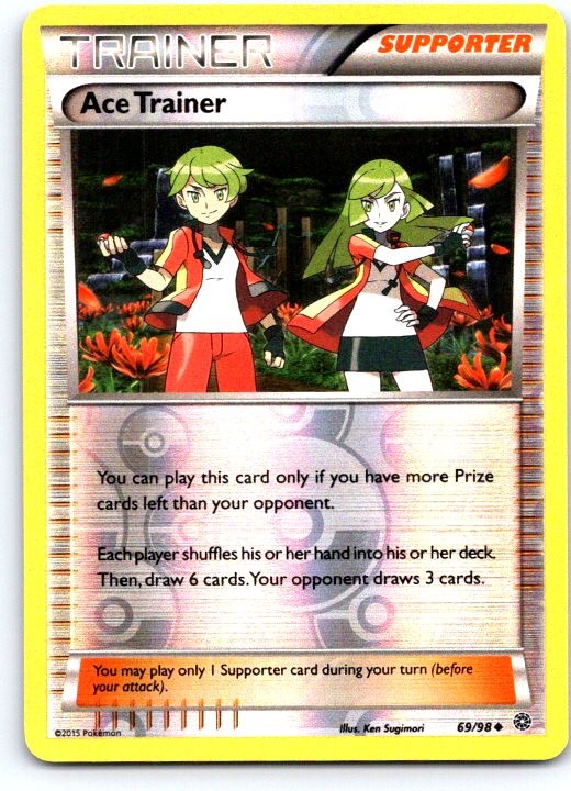 Ace Trainer 69/98 Uncommon Ancient Origins Pokemon Reverse Holo Near Mint