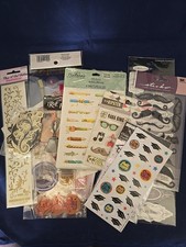Various Scrapbooking Stickers  Metal Sticker Lot Of 14