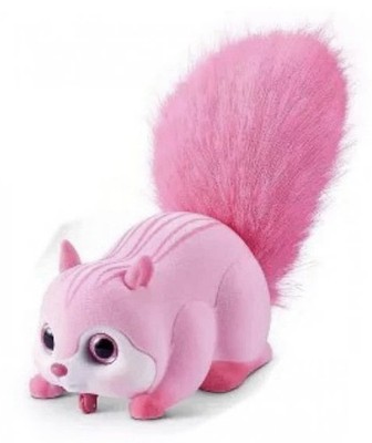 Small 6-14 in Pink White Squirrel Plush Doll Stuffed Animal Toy Cute Soft Gift