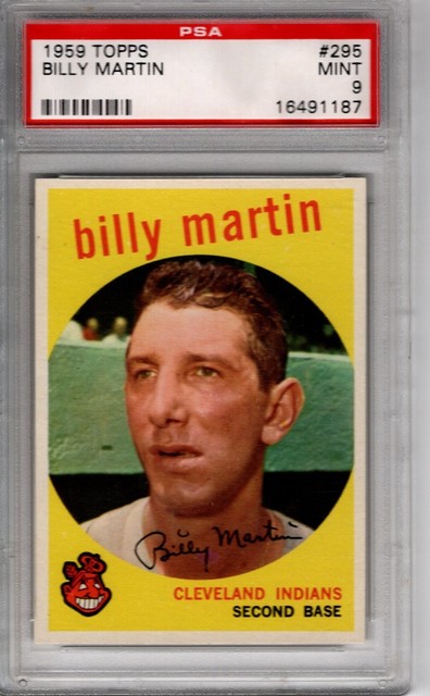 1959 Topps #295 Billy Martin - PSA 9 Complete set being listed