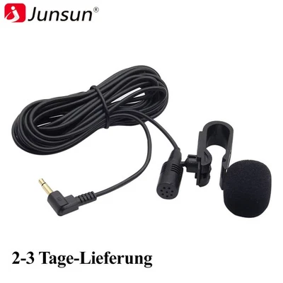 PODOFO Mikrofon für Autoradio Freisprechen BT Mikro 3,5mm Jack Kenwood JVC Alpine usw.