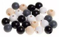 5907611706916 Koraliki Do Nawlekania Drewniane Mix KoloróW 16 Mm 25 Szt KD16-1 B