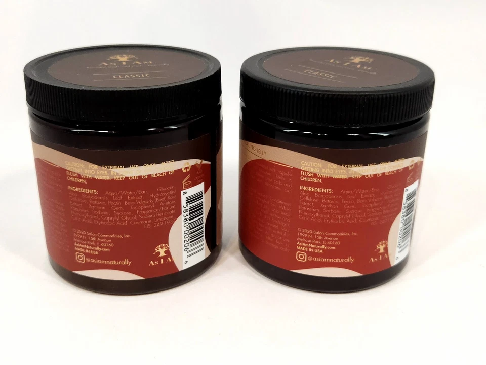 Lote de 2 Gel Clásico Control del Frizz y Definidor de Rizos As I Am Rizador Jelly Foto 4 de 4