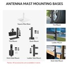 AplusChoice EZ GO 14FT Aluminum Telescoping Antenna Mast with Carry Bag, Black — photo 10