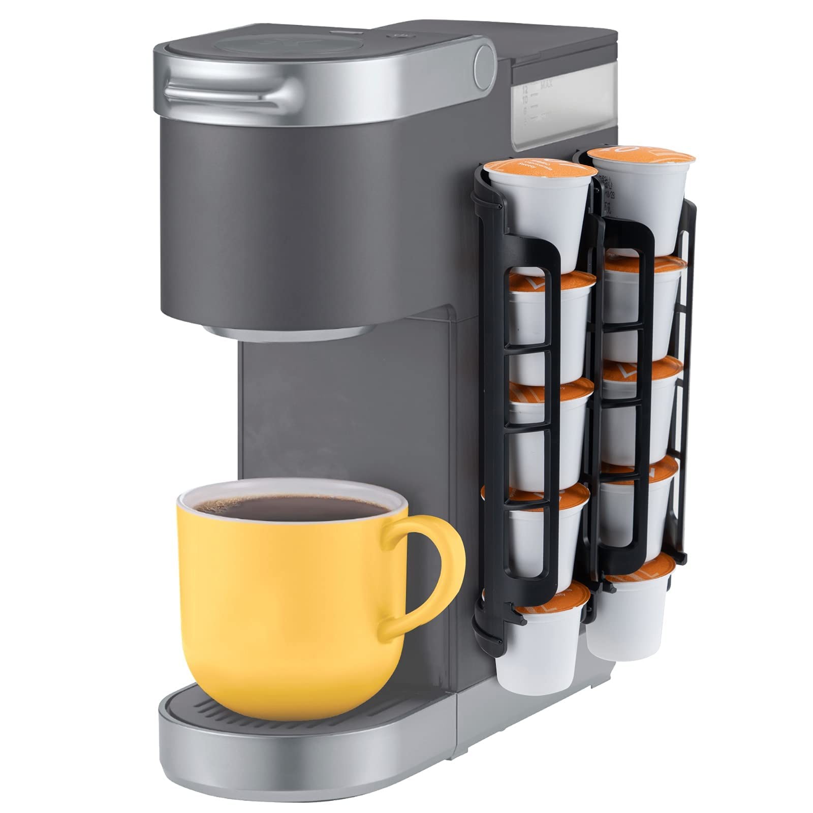 K Cup Organizer For Keurig, Space Saving Coffee Pod Holder, Black