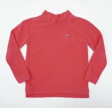 Vineyard Vines Kids Pink Fuzzy Fleece Pullover Sweatshirt Size L