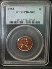 1958 PROOF LINCOLN WHEAT CENT PCGS PR67RD