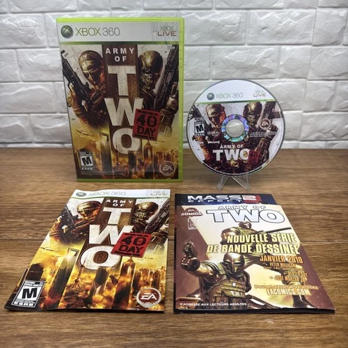 Army of Two: The 40th Day (Microsoft Xbox 360, 2010) CIB Tested Working