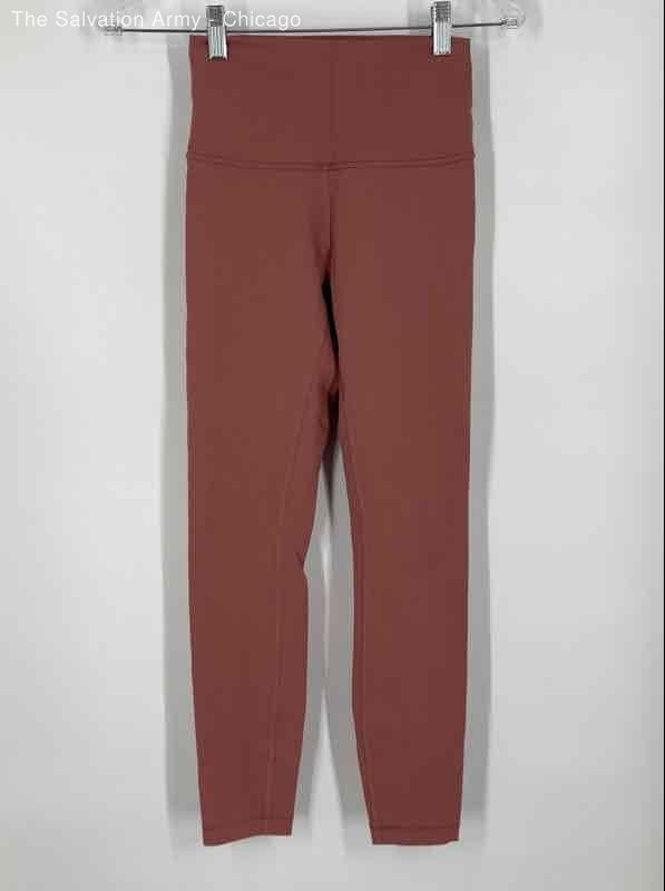 Lululemon Womens Pink Elastic Waist Activewear Compression Leggings Size XS