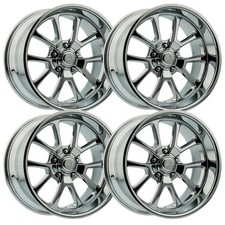 Set-4 Resto Laguna 17x9.5 5x1275x5 1mm Chrome Milled Wheels Rims 17 Inch