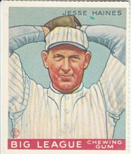 JESSE HAINES 1977 Dover reprint # 73 of 1933 BB Goudey baseball Cardinals HOF