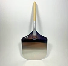 American MetalCraft Inc. 12"x 26" Aluminum Pizza Peel #2512 w/ Wooden Handle