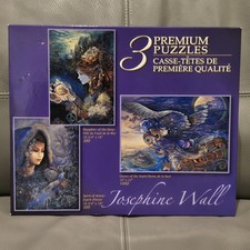Vintage 2004 Josephine Wall 3 Premium Puzzles Imagine Rose Art 97294 New Sealed