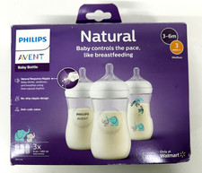 Philips AVENT Natural Baby Bottle Natural Response Nipple, Teal Elephant Design
