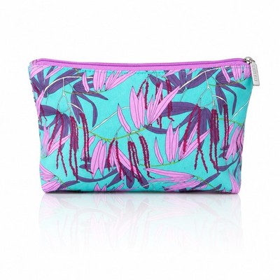 Clinique purple flora cosmetic bag