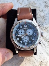 Orologio Da Uomo Citizen Cronografo Eco Drive Con Cinturino In Pelle 