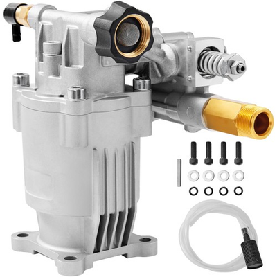 #ad #ad VEVOR Pressure Washer Pump 3 4quot; Shaft Horizontal 2500 3400PSI 2.5 Silvery $87.61