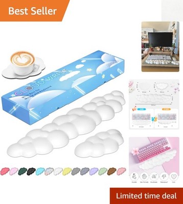 Ergonomic Cloud Wrist Rest for Keyboard and Mouse - Perfect for Office & Gaming