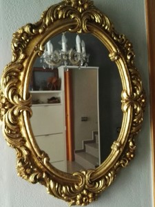 Espejo Dorado Antiguo Ebay