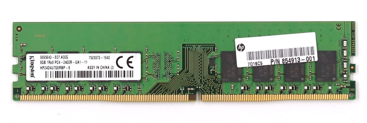 Kingston 8GB 1Rx8 PC4-2400R-UA1-11 Desktop Memory P/N Kingston 8GB 1Rx8 PC4-2400R-UA1-11 Desktop Memory P/N